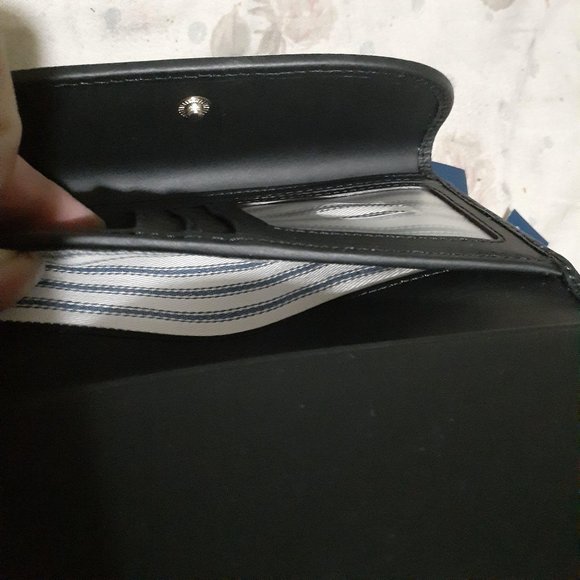 Dooney & Bourke Beacon Leather Woven Wallet - Picture 5 of 7